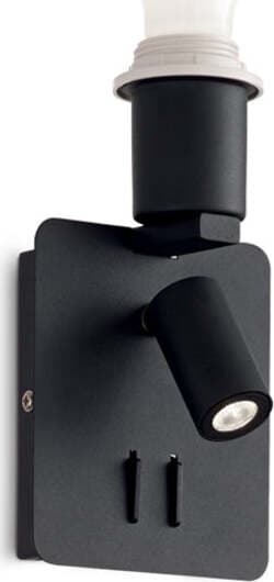 Applique-Moderna-Gea-Metallo-Nero-2-Luci-E27