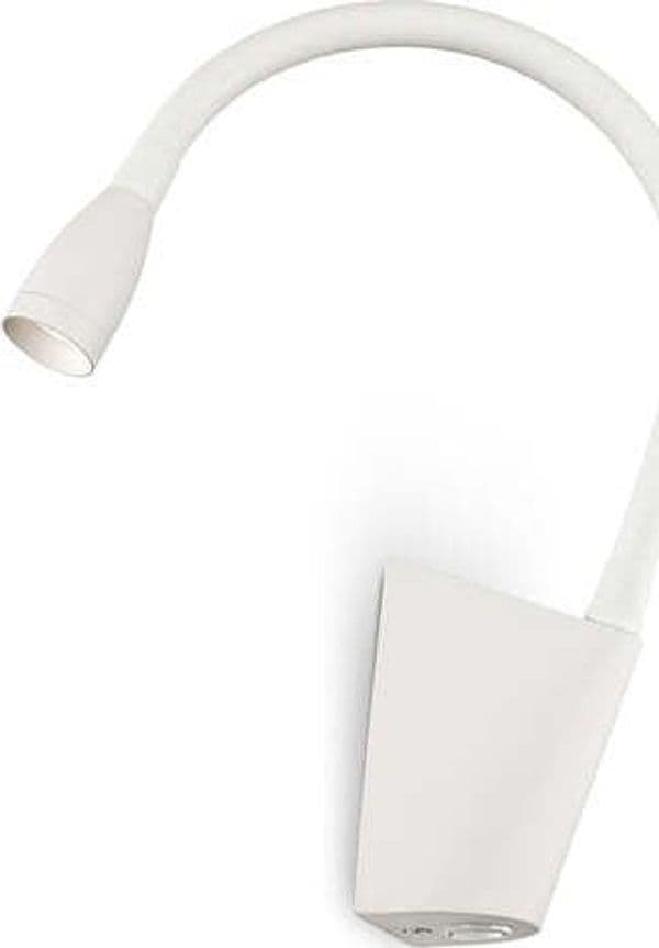Applique-Moderna-Goose-Metallo-Bianco-Led-3W-3000K-Luce-Calda