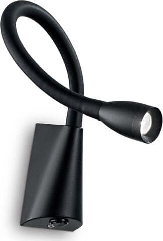 Applique-Moderna-Goose-Metallo-Nero-Led-3W-3000K-Luce-Calda
