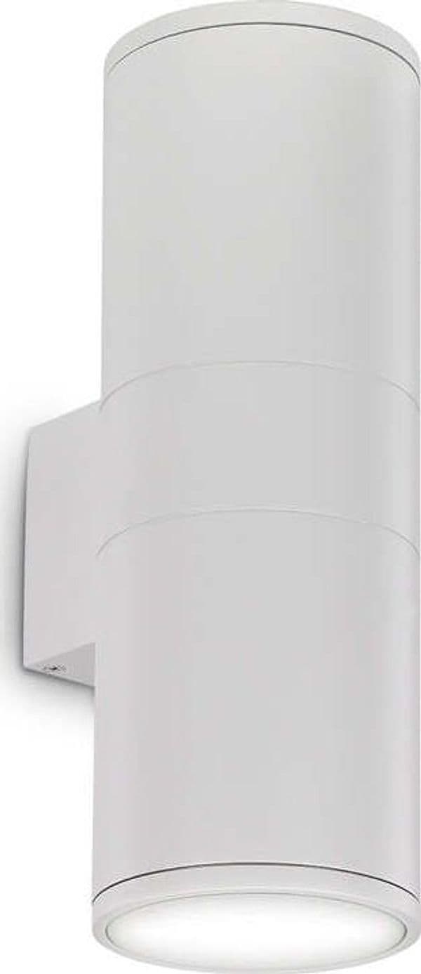 Applique-Moderna-Gun-Alluminio-Bianco-2-Luci-E27