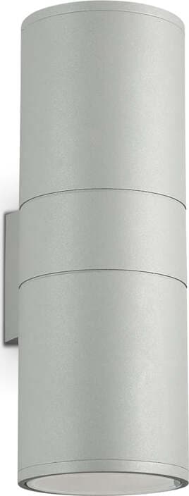 Applique-Moderna-Gun-Alluminio-Grigio-2-Luci-E27