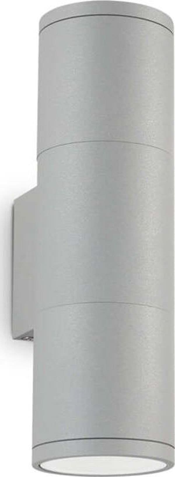Applique-Moderna-Gun-Alluminio-Grigio-2-Luci-Gu10