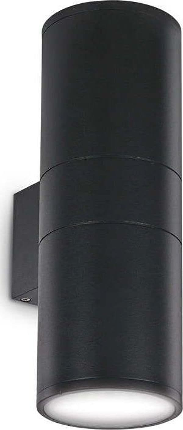 Applique-Moderna-Gun-Alluminio-Nero-2-Luci-E27