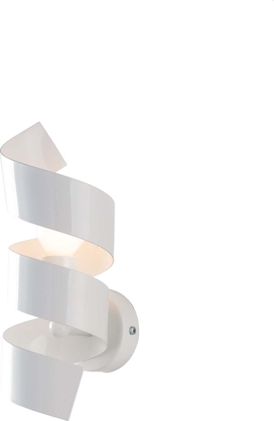 Applique-Moderna-Helix-1-Luce-In-Ferro-Laccato-Bianco