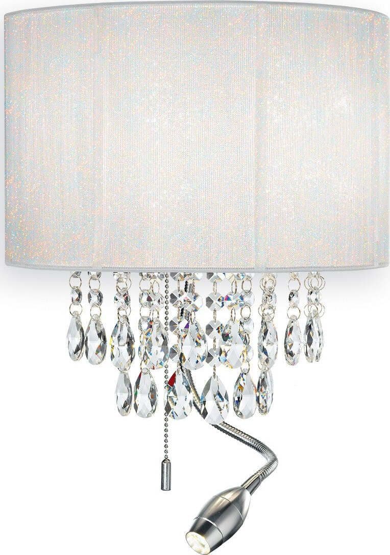 Applique-moderna-Ideal-Lux-OPERA-AP3-068268-E14-LED-metallo-PVC-cristallo-lampada-parete