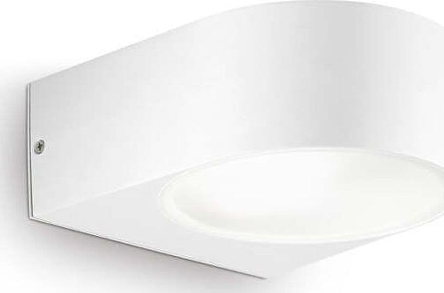 Applique-Moderna-Iko-Metallo-Bianco-1-Luce-E27