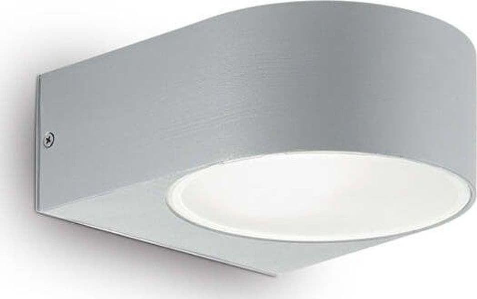 Applique-Moderna-Iko-Metallo-Grigio-1-Luce-E27