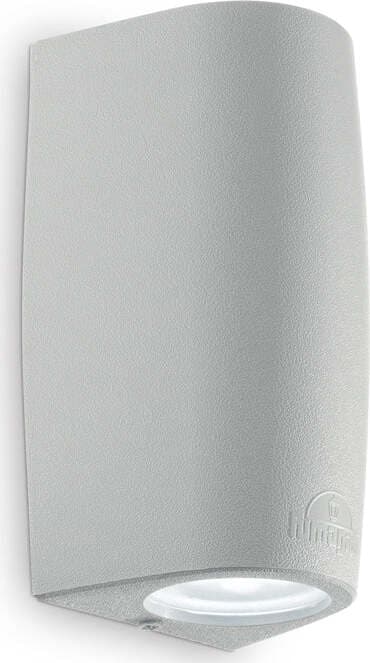 Applique-Moderna-Keope-Materie-Plastiche-Grigio-2-Luci-Gu10