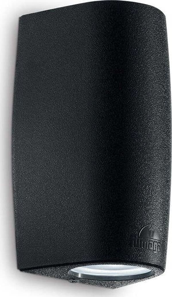 Applique-Moderna-Keope-Materie-Plastiche-Nero-2-Luci-Gu10