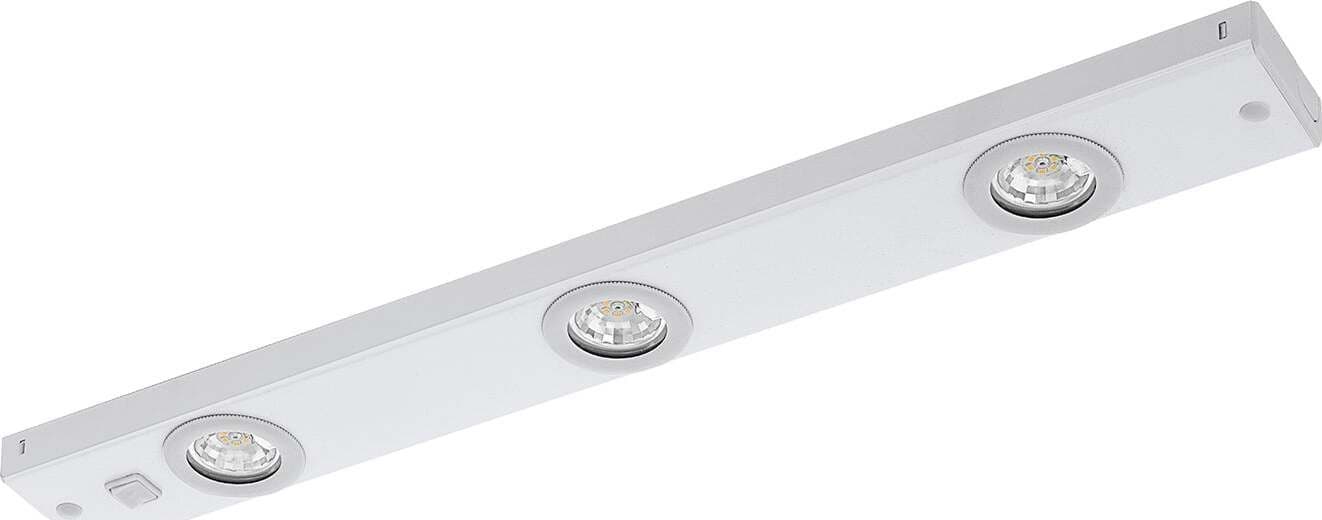 Applique-Moderna-Kob-Led-Acciaio-Bianco-3-Luci-Led-2,3W