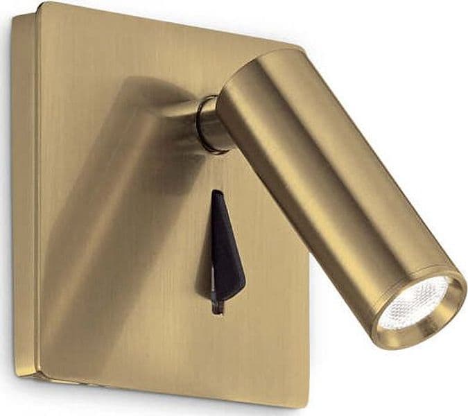 Applique-Moderna-Lite-Metallo-Ottone-Led-3W-3000K-Luce-Calda