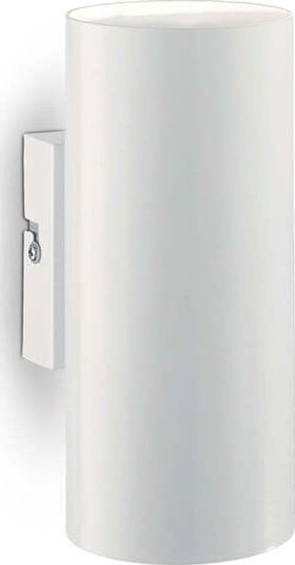 Applique-Moderna-Look-Metallo-Bianco-2-Luci-7W-3000K-Luce-Calda