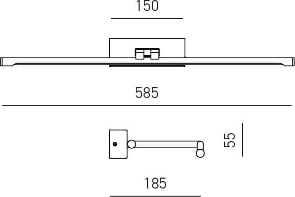 Applique-Moderna-Magis-Metallo-Brunito-Led-10W-Luce-Calda