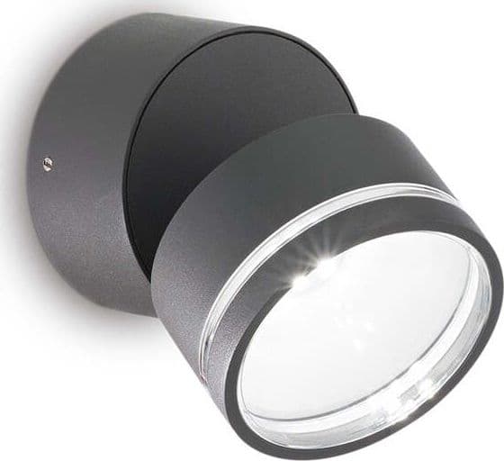 Applique-Moderna-Omega-Metallo-Antracite-Led-7W-3000K-Luce-Calda