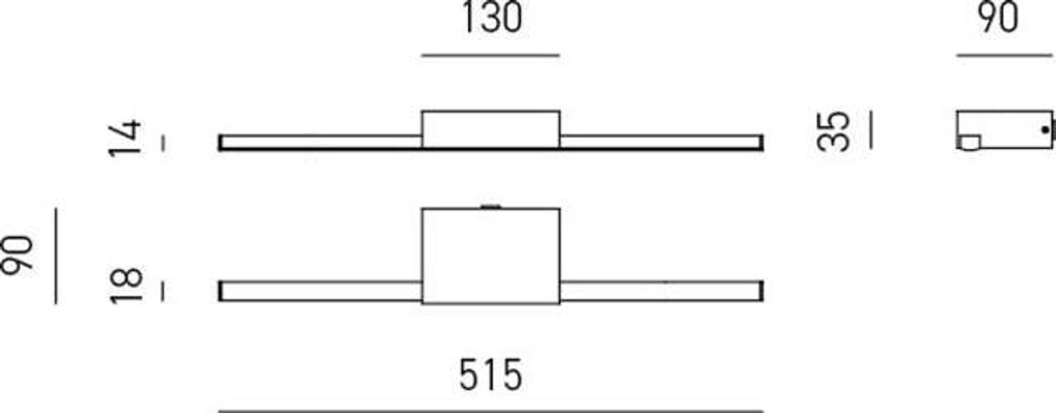 Applique-Moderna-One-Alluminio-Nero-Led-12W-Luce-Calda-130Cm
