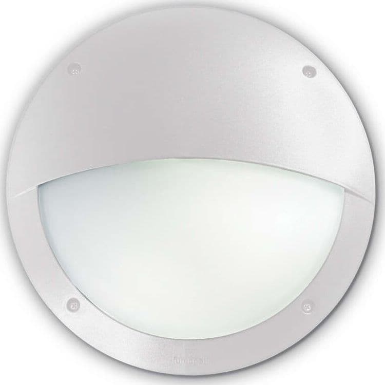 Applique Moderna Polar-2 Materie Plastiche Bianco 1 Luce E27