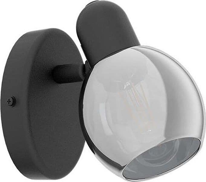 Applique-Moderna-Pollica-1-Luce-Acciaio-Nero