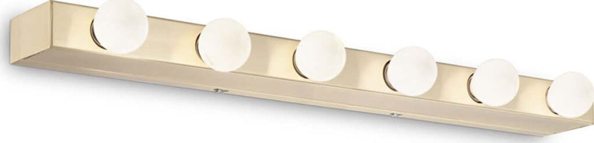 Applique-Moderna-Prive'-Metallo-Ottone-6-Luci-E14