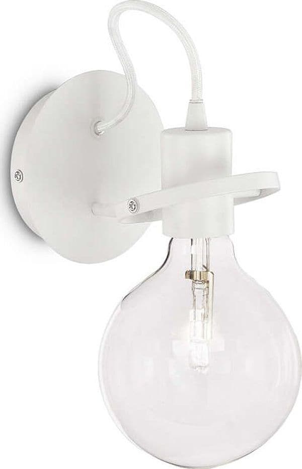 Applique-Moderna-Radio-Metallo-Bianco-1-Luce-E27-8W-3000K-Luce-Calda