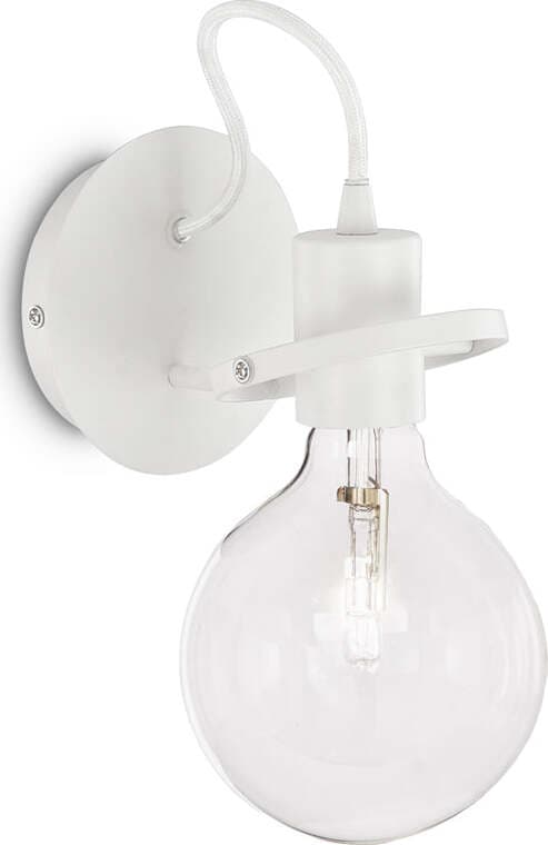 Applique-Moderna-Radio-Metallo-Bianco-1-Luce-E27-8W-3000K-Luce-Calda