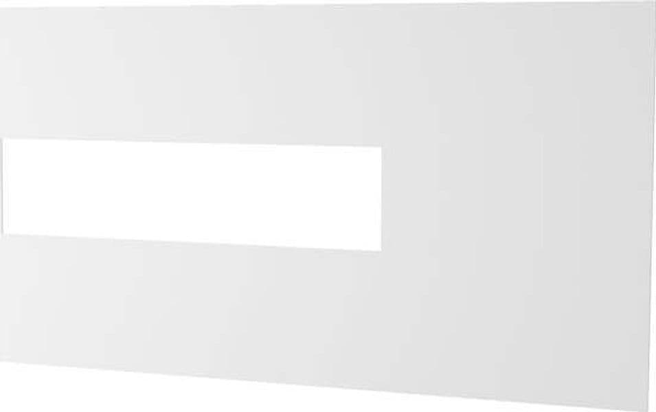 Applique-Moderna-Rettangolare-Wally-Metallo-Bianco-2-Luci-2G11-40Cm