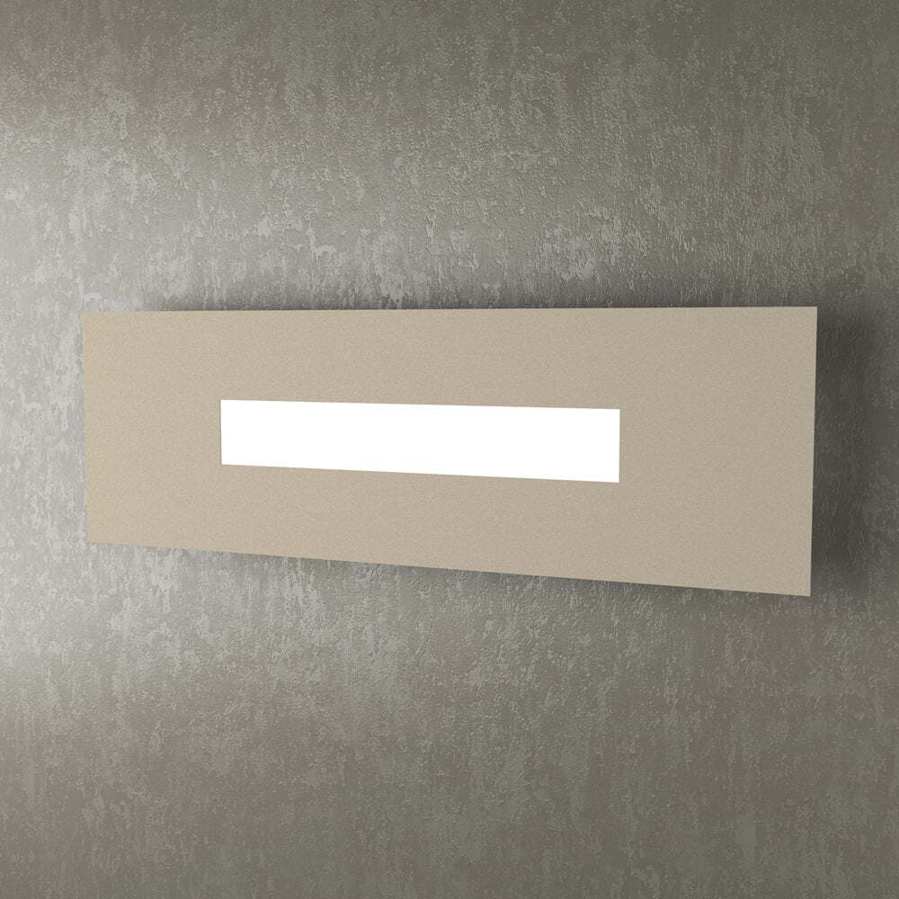 Applique-Moderna-Rettangolare-Wally-Metallo-Sabbia-2-Luci-2G11-49Cm