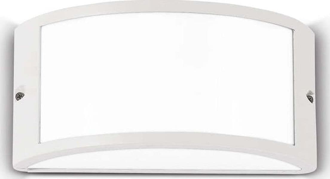 Applique Moderna Rex-1 Alluminio-Materie Plastiche Bianco 1 Luce E27