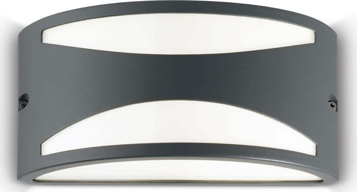 Applique-Moderna-Rex-3-Alluminio-Materie-Plastiche-Antracite-1-Luce-E27