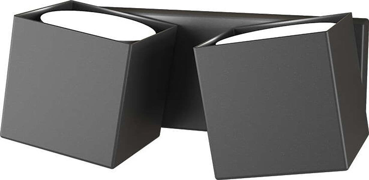 Applique-Moderna-Rotation-Metallo-Grigio-Antracite-2-Luci-Gx53