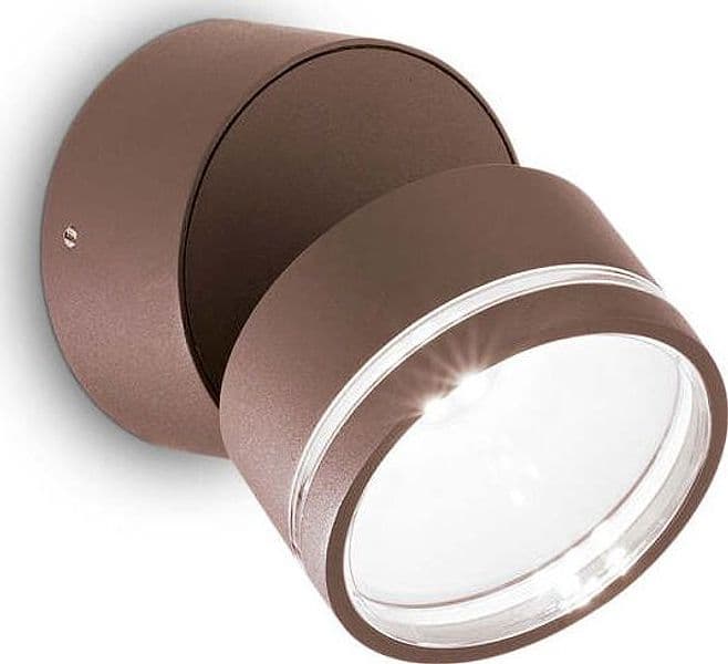 Applique-Moderna-Round-Omega-Metallo-Coffee-Led-7W-4000K-Luce-Naturale