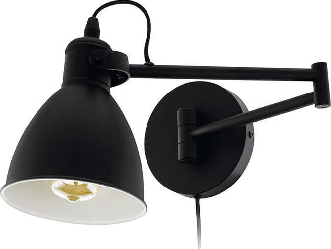 Applique-Moderna-San-Peri-1-Luce-Acciaio-Nero