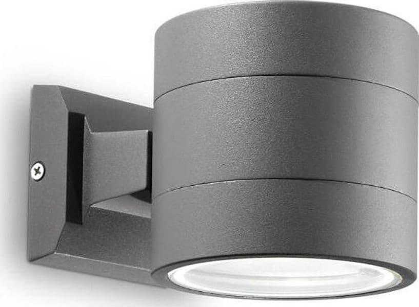 Applique-Moderna-Snif-Round-Alluminio-Antracite-1-Luce-G9-3W-3000K-Luce-Calda