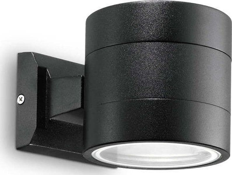 Applique-Moderna-Snif-Round-Alluminio-Nero-1-Luce-G9-3W-3000K-Luce-Calda