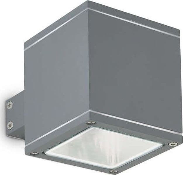Applique-Moderna-Snif-Square-Alluminio-Antracite-1-Luce-G9-3W-3000K-Luce-Calda