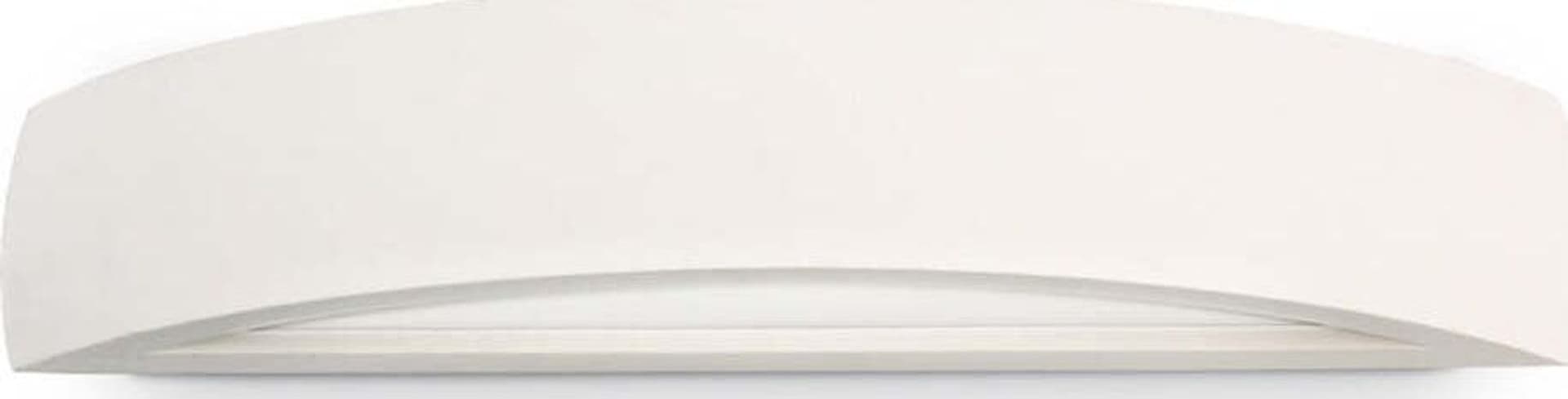 Applique-Moderna-Soda-Gesso-Bianco-2-Luci-Biemissione-E14