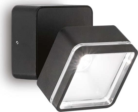 Applique-Moderna-Square-Omega-Metallo-Nero-Led-7W-4000K-Luce-Naturale