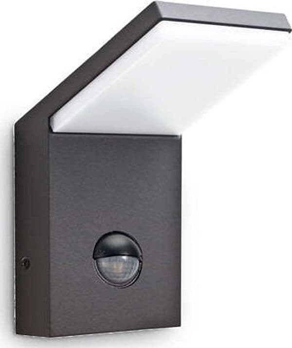 Applique-Moderna-Style-Alluminio-Antracite-Led-9,5W-3000K-Luce-Calda