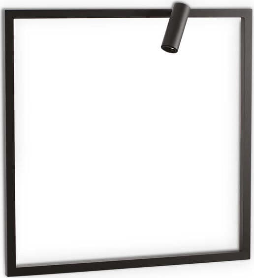 Applique-Moderna-Syntesi-Metallo-Nero-Led-5W-3000K-Luce-Calda