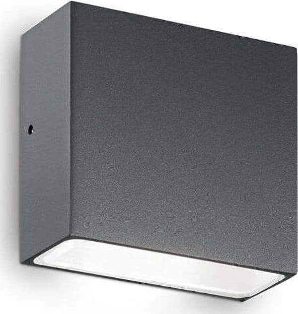 Applique-Moderna-Tetris-1-Alluminio-Antracite-1-Luce-3W-3000K-Luce-Calda