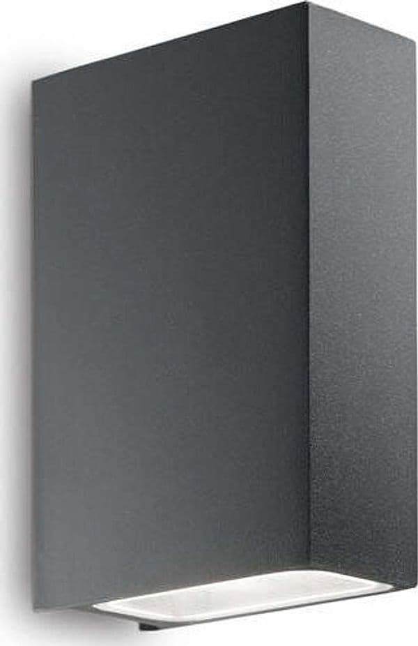 Applique-Moderna-Tetris-2-Alluminio-Antracite-2-Luci-3W-3000K-Luce-Calda