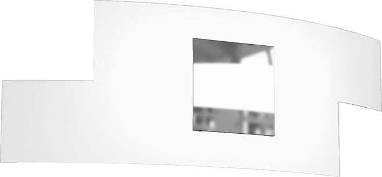 Applique-Moderna-Tetris-Color-Metallo-Cromo-Vetro-Bianco-2-Luci-E27