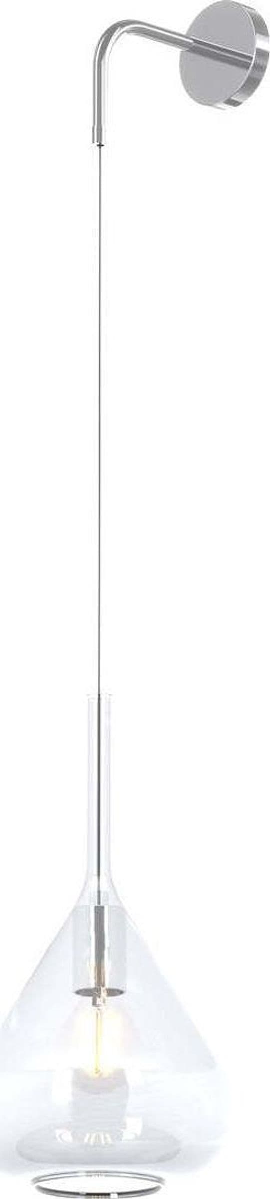Applique-moderna-Top-Light-KONA-1177-CR-A-TR-E27-LED-lampada-parete-vetro