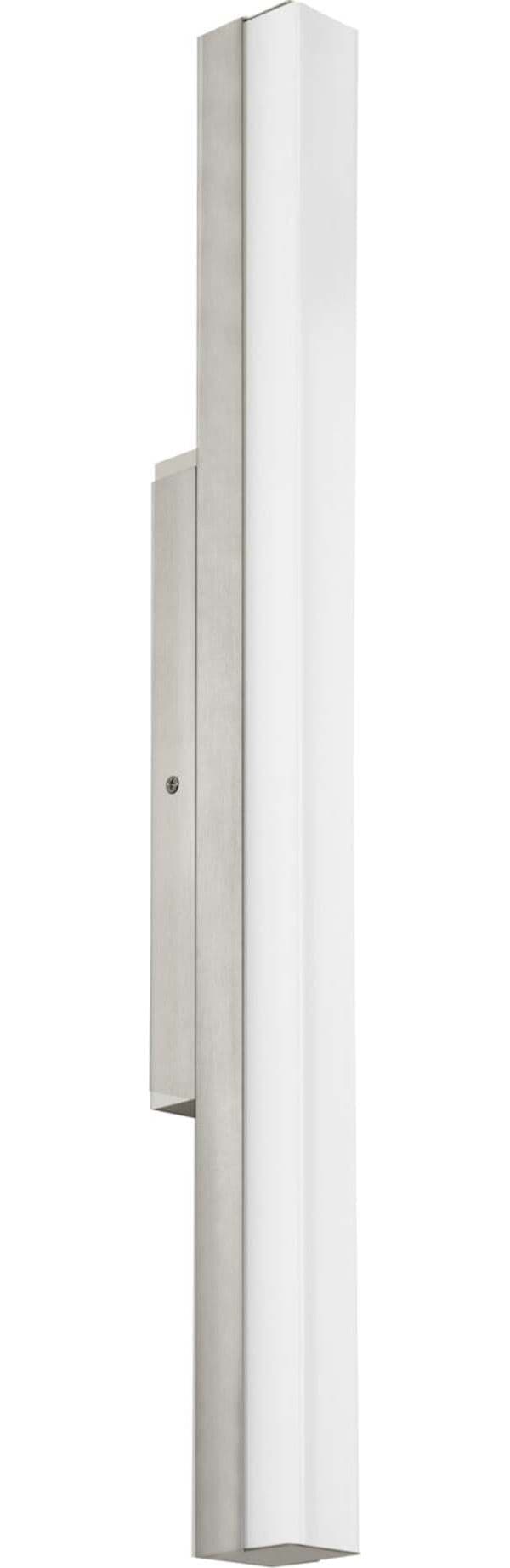 Applique-Moderna-Torretta-Acciaio-Nichel-Satinato-Led-Integrato-13W