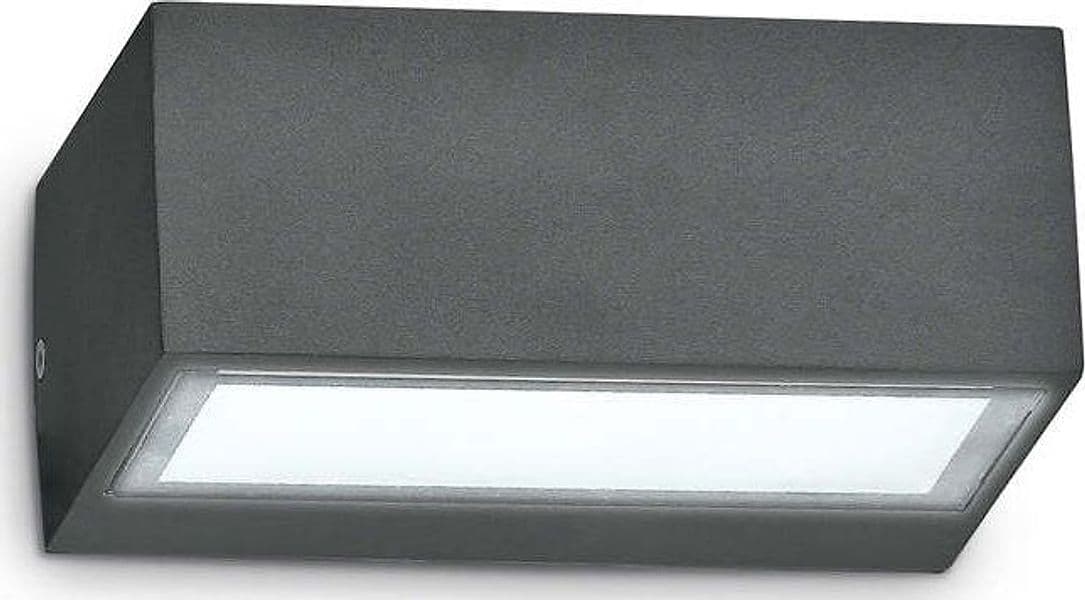Applique-Moderna-Twin-Alluminio-Antracite-1-Luce-G9-3W-3000K-Luce-Calda