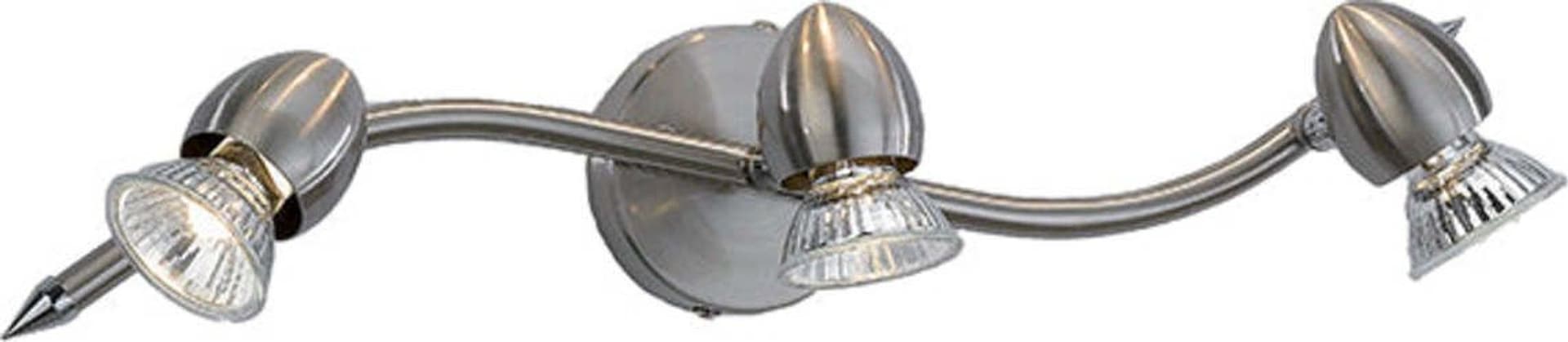 Applique Moderna Two Penny Metallo Nichel Satinato 3 Luci Gu10
