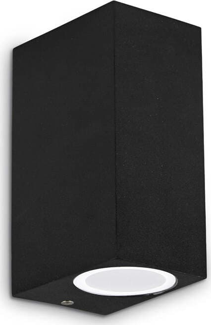 Applique-Moderna-Up-Alluminio-Nero-2-Luci-G9-3W-3000K-Luce-Calda