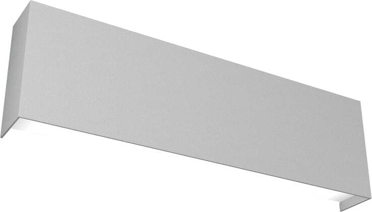 Applique-Moderna-Wally-Metallo-Grigio-2-Luci-2G11-40Cm
