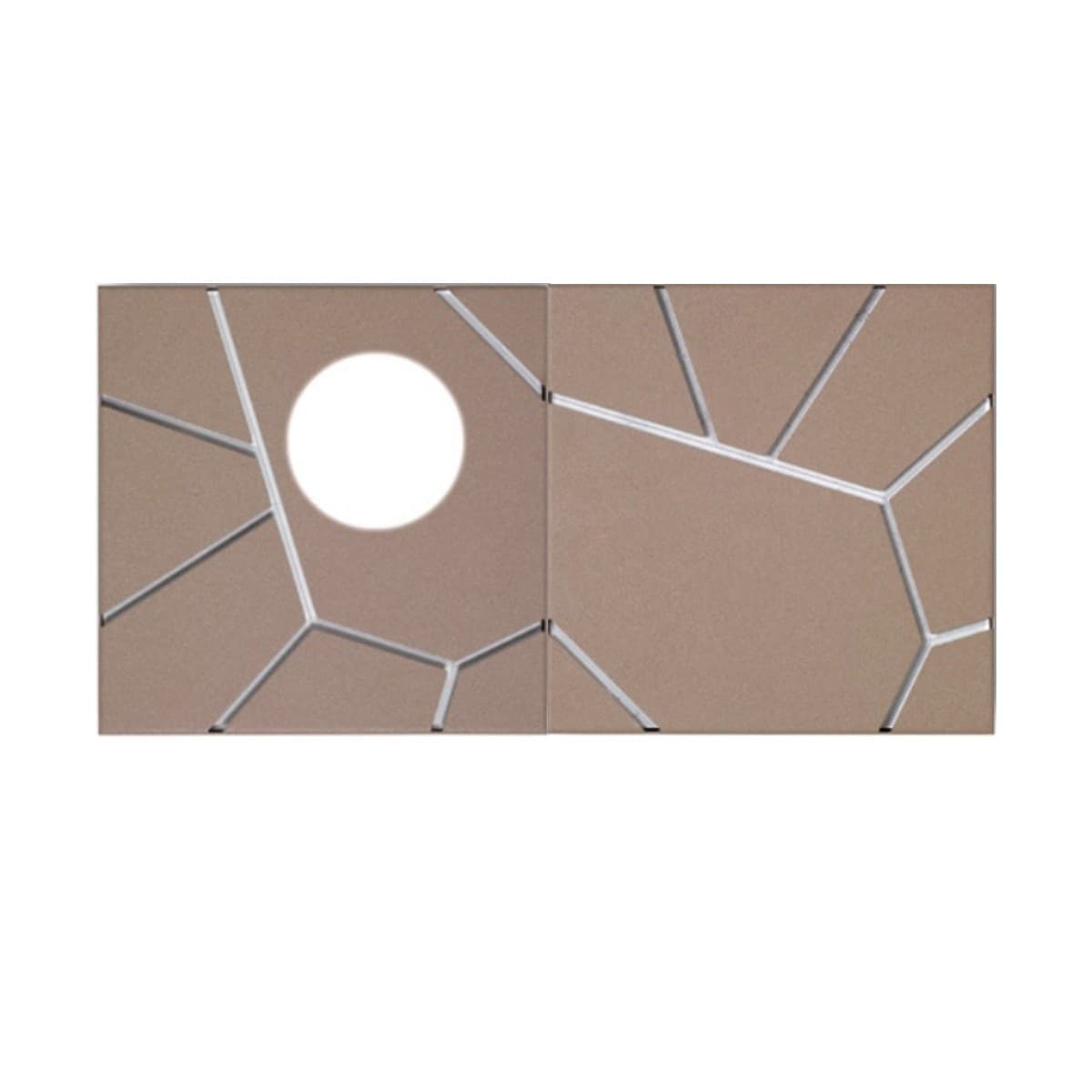 Applique-moderno-Cattaneo-STREET-SYSTEM-2-ELEMENTI-874/20C-873/20PA-LED-9W-GX53-lampada-soffitto-parete-metallo-componibile
