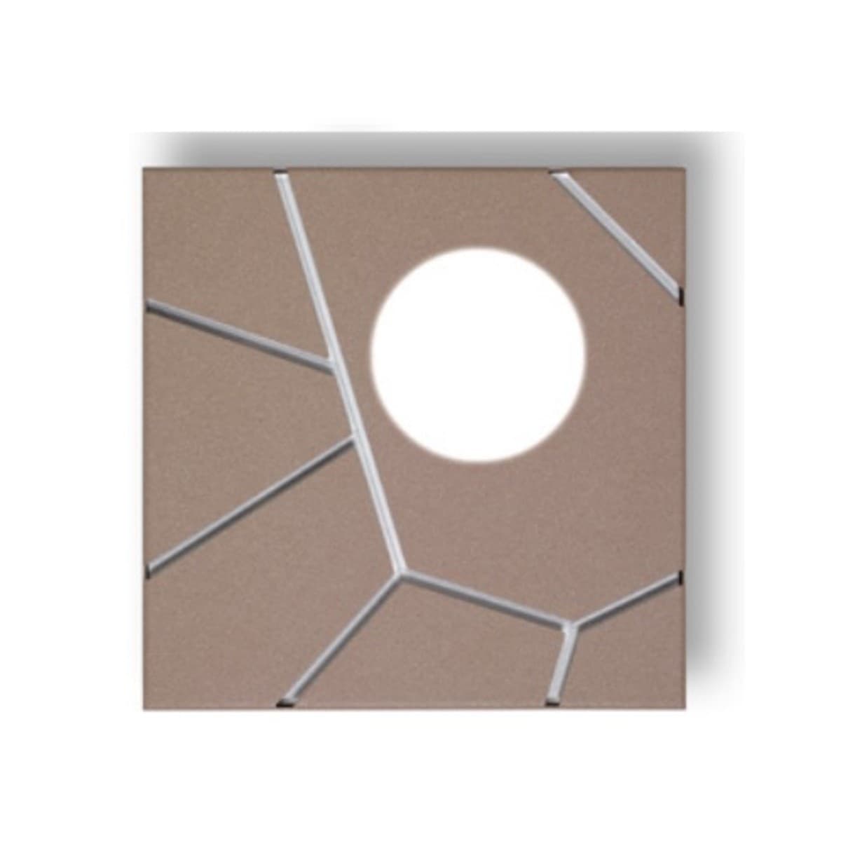 Applique-moderno-Cattaneo-STREET-SYSTEM-873-20PA-LED-9W-GX53-lampada-soffitto-parete-componibile-metallo-verniciato