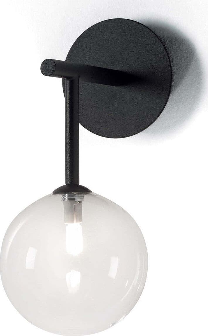 Applique-moderno-Illuminando-BOLLE-AP-1-NR-TR-G9-LED-metallo-vetro-sfera-lampada-parete